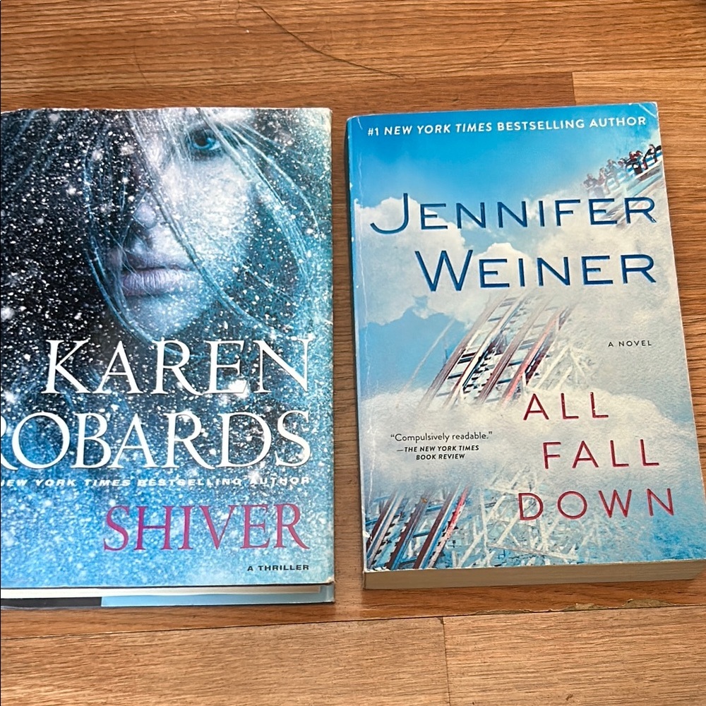Karen Robards 'Shiver' and Jennifer Weiner 'All Fall Down' Books